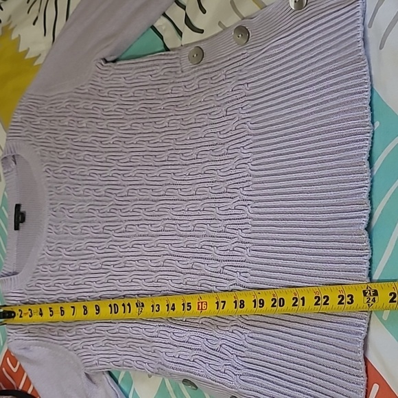 ANN TAYLOR FACTORY SWEATER Size Small Lavender Purple color - Picture 5 of 10